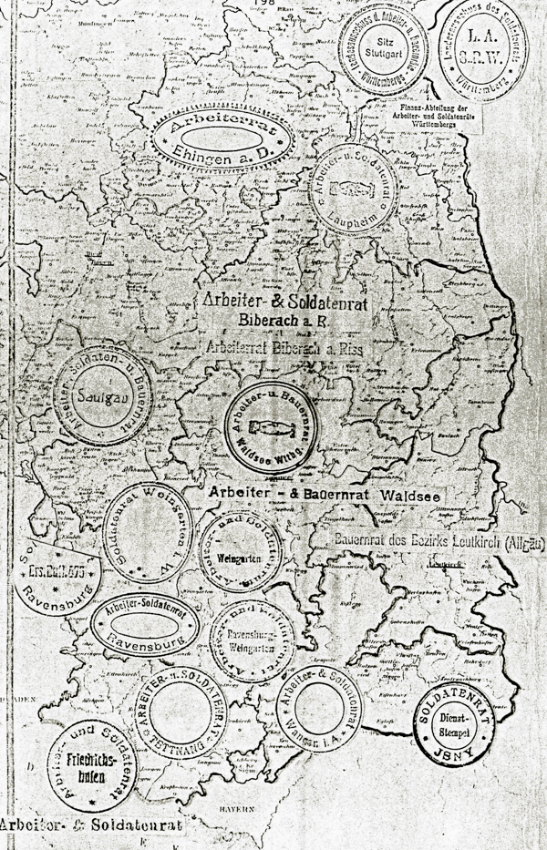 Stempel der oberschwäbischen Arbeiter-, Bauern- und Soldatenräte