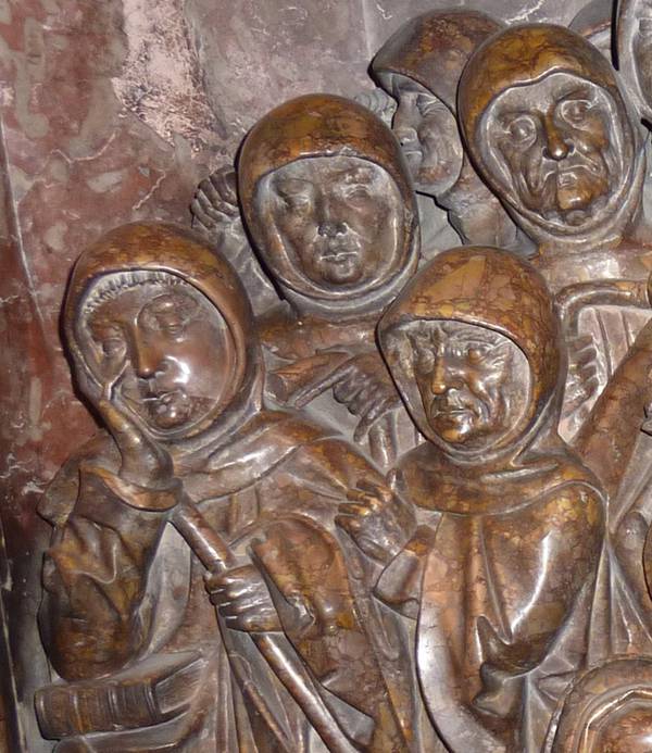 Trauernde Mönche Relief am Grab Kaiser Friedrichs III. Stephansdom Wien 1513