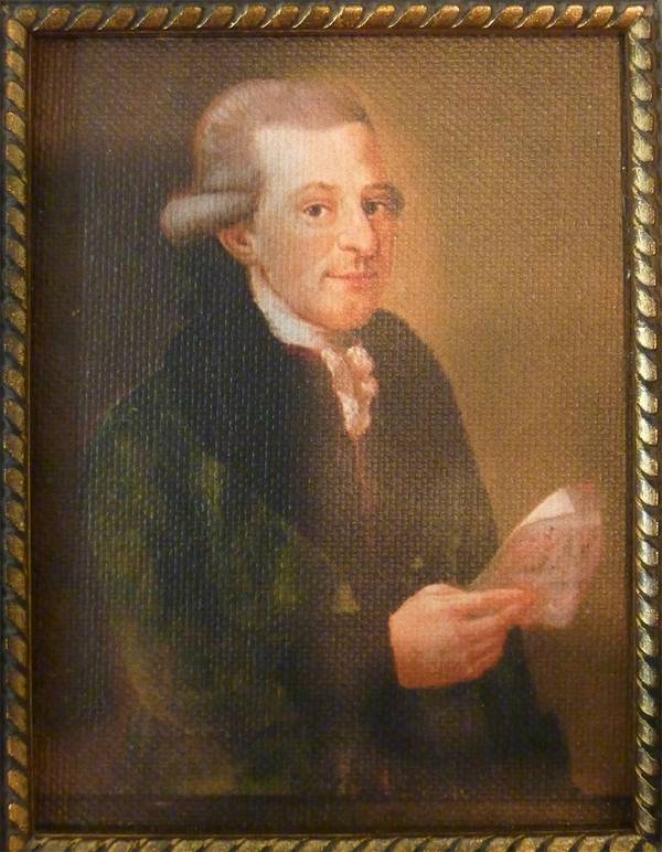 Christoph Martin Wieland. Ölporträt, unbekannter Maler, um 1768.