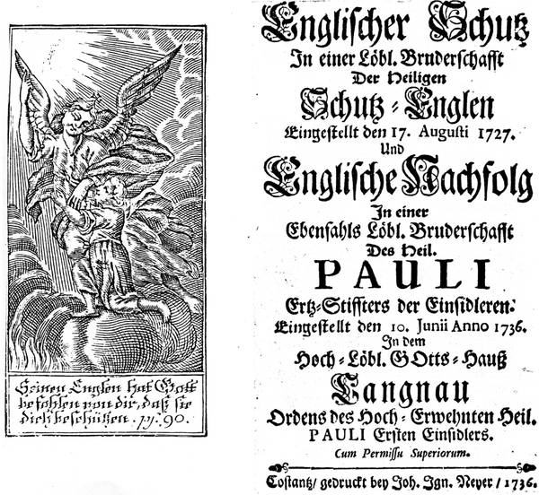 Gebetbuch der Schutzengel- und Paulusbruderschaft Langnau 1736-270