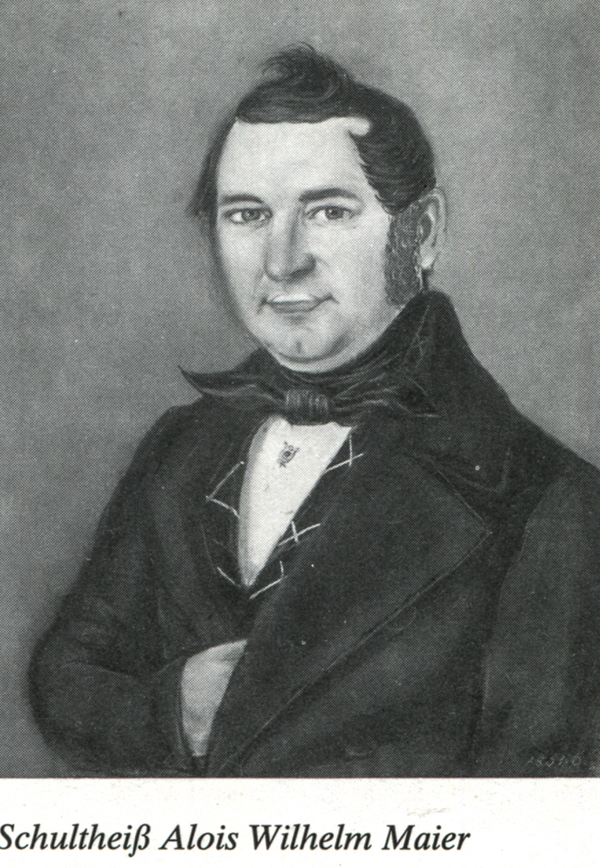 Alois Wilhelm Maier, Schultheiß der Gemeinde Hemigkofen 1841-1885