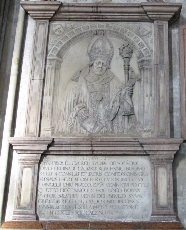 Epitaph von Johann Fabri im Stephnsdom Wien.