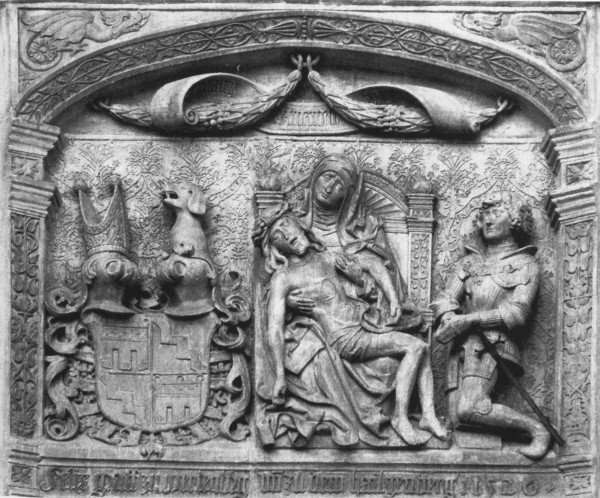 Graf Felix von Werdenberg zu Heiligenberg. Sühnerelief an Schloss Sigmaringen, 1526.