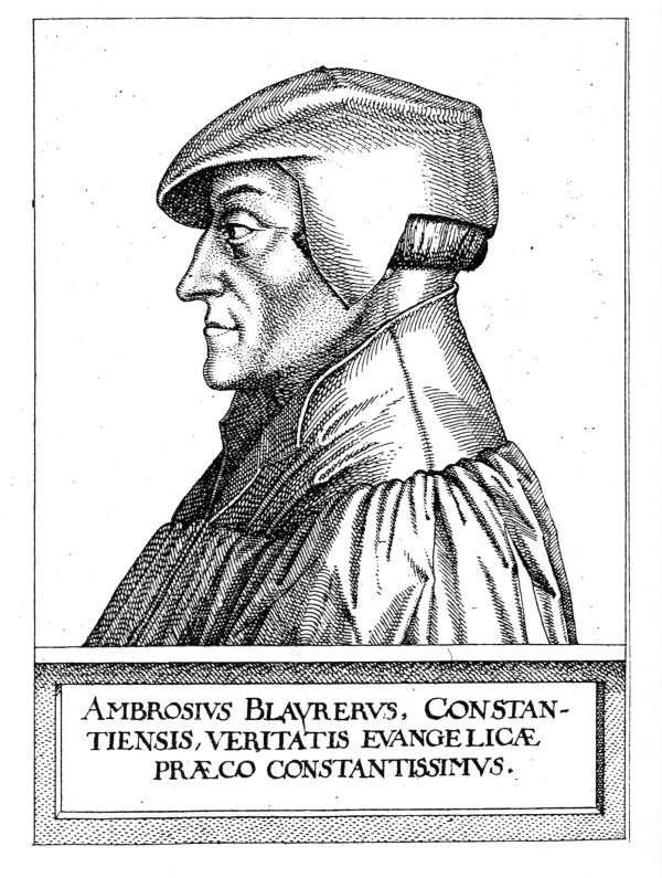 Ambrosius Blarer. Kupferstich, 16. Jahrhundert.